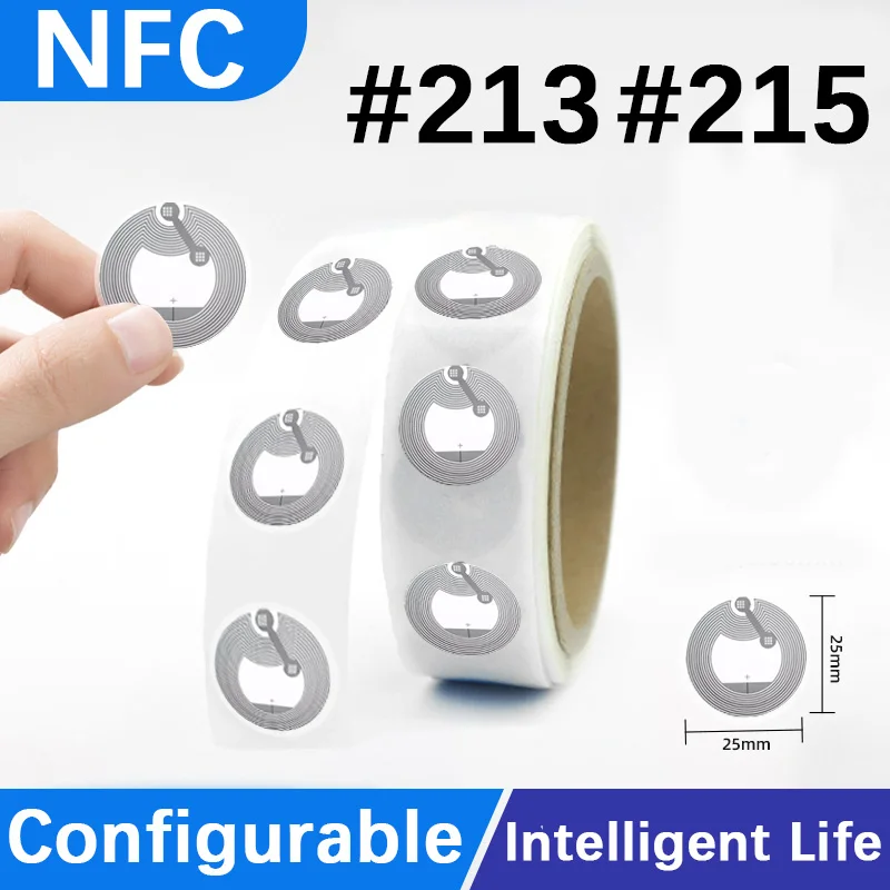 Étiquettes NFC IC étiquettes haute fréquence puce NFC213 anti-contrefaçon téléphone portable lire et écrire autocollants NFC autocollants muraux de musique