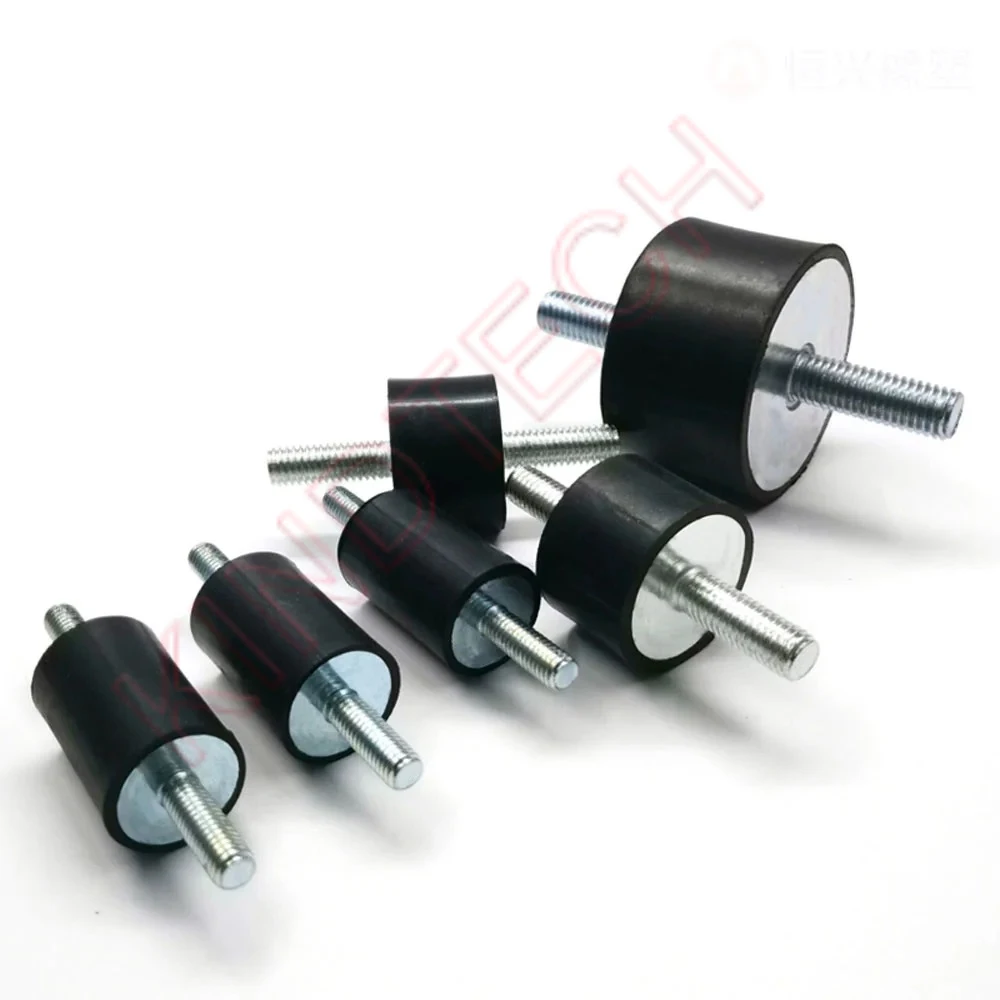 1/2/4/6/10Pcs M3 M4 M5 M6 M8  Male-Male Thread Shock Absorbers Dia 8-40mm VV-Type Rubber Mount Anti Vibration Silent Block