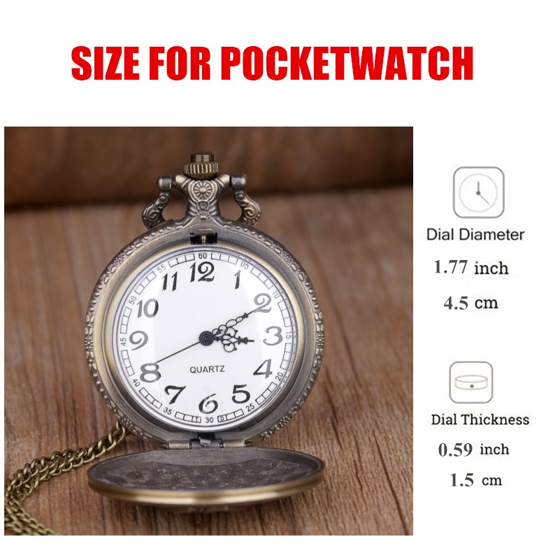 Vintage Bronze Leaf Pattern Design Quartz Movement Pocket Watch,With 80CM Necklace Pendant ,Great Gift Watch for Women and Men