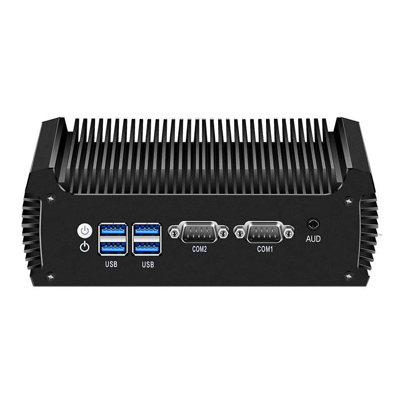 Fanless Industrial Mini PC Intel i3-8130U i5-8250U 2x DB9 RS232 RS485 2x LAN 6x USB Mini PCIe GPIO WiFi 4G LTE Win10/11 Linux