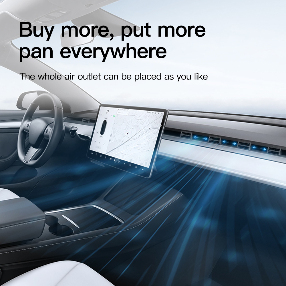 Yz para tesla modelo y 2021-2024 saída de ar clipe de aromaterapia interior do carro elétrico acessórios