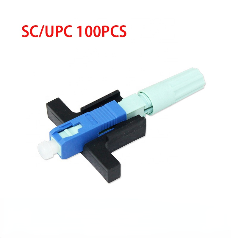 Ftth sc upc fibra óptica conector rápido, alta qualidade incorporado, upc