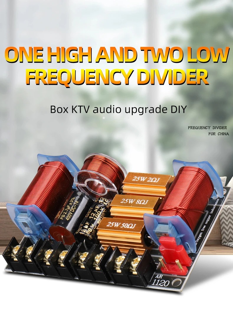 Heim-HiFi-Verstärkerplatine mit 2-Wege-Crossover-Hoch-Niederfrequenz-Lautsprecherteiler für Autobücherregallautsprecher Premium