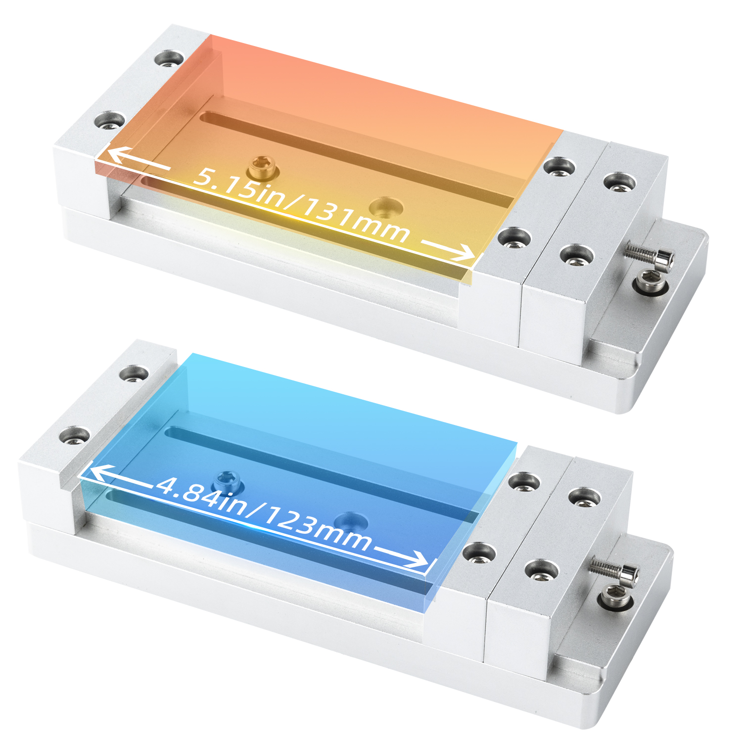 FoxAlien Mini-Schraubstock mit niedrigem Profil für CNC-Fräsmaschinen, Arbeitshalteklemme für WM3020 Masuter Pro Vasto