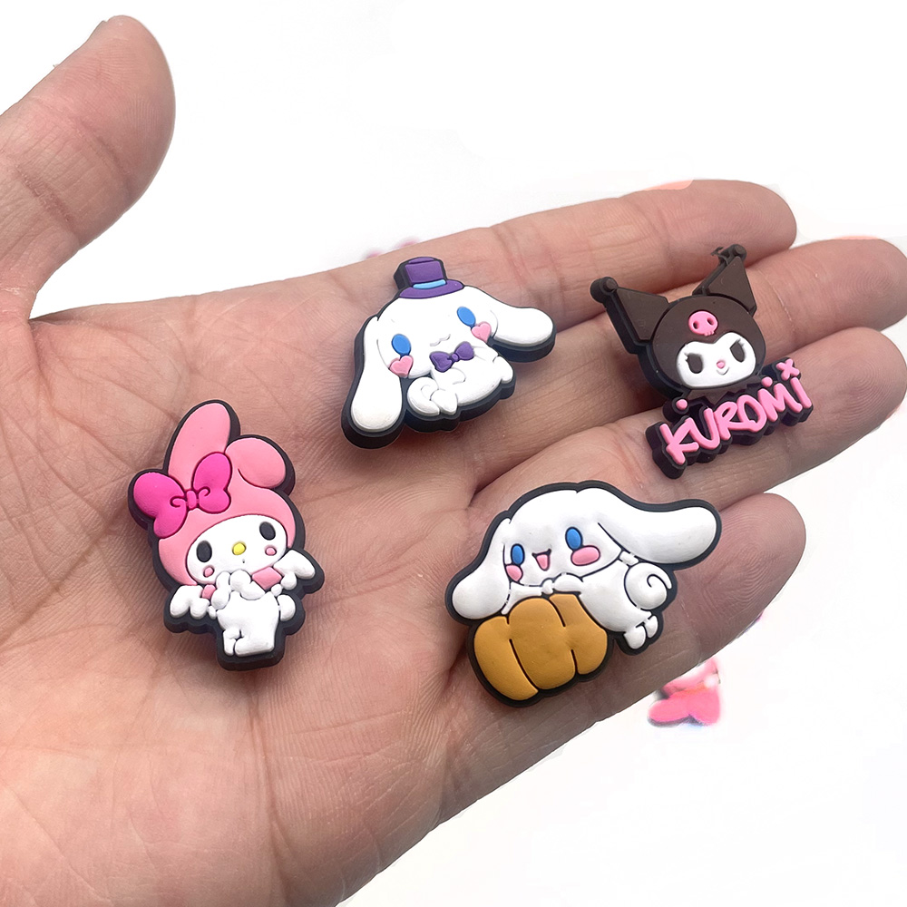30 tipi di Aoger Sanrio Ciondoli per scarpe per zoccoli Sandali Decorazione Accessori per scarpe Ciondoli