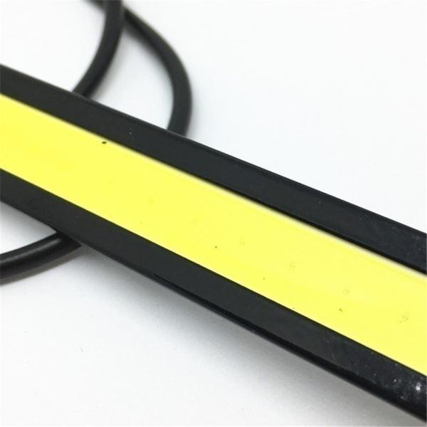 10 Stuks 17Cm Led Drl Waterdicht Rijden Dagrijverlichting Strip 12V Cob Led Auto Aluminium Strepen Verlichting