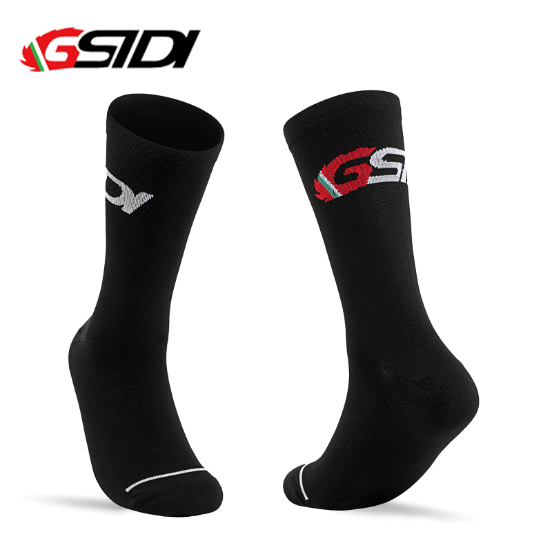 Gsidi 남녀 공용 사이클링 양말, 고품질, 압축, 아웃도어 자전거, 러닝 프로 스포츠, 신제품