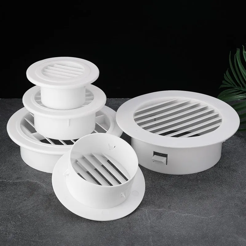 Grade de válvula de extrato de ventilação de ar, tampa do buraco de ar condicionado, plugue de poeira, duto de parede, tampa decorativa, acessórios de cozinha e banheiro