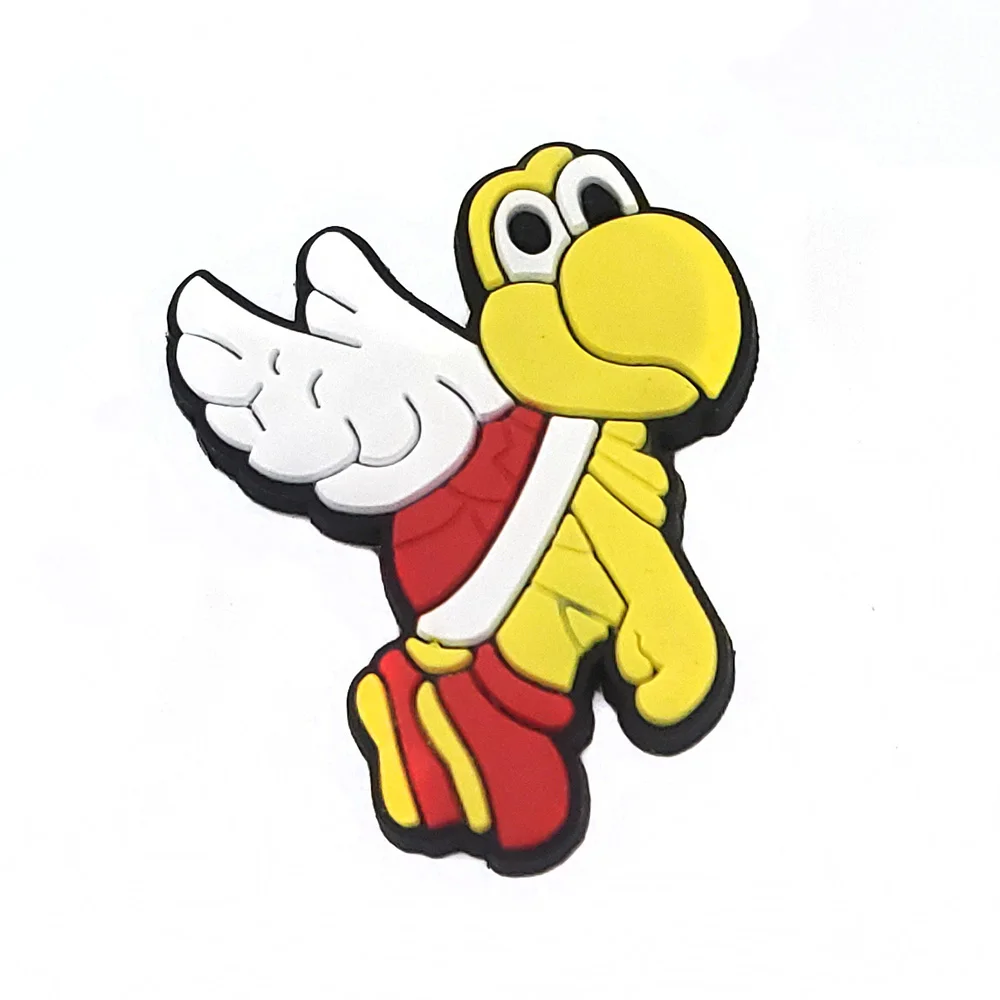 Miniso conjunto de amuletos de sapato da série mario, 27 peças, para tamancos, bolsa bogg, sandálias, decorações de sapato de pvc, acessórios de bolsa de praia