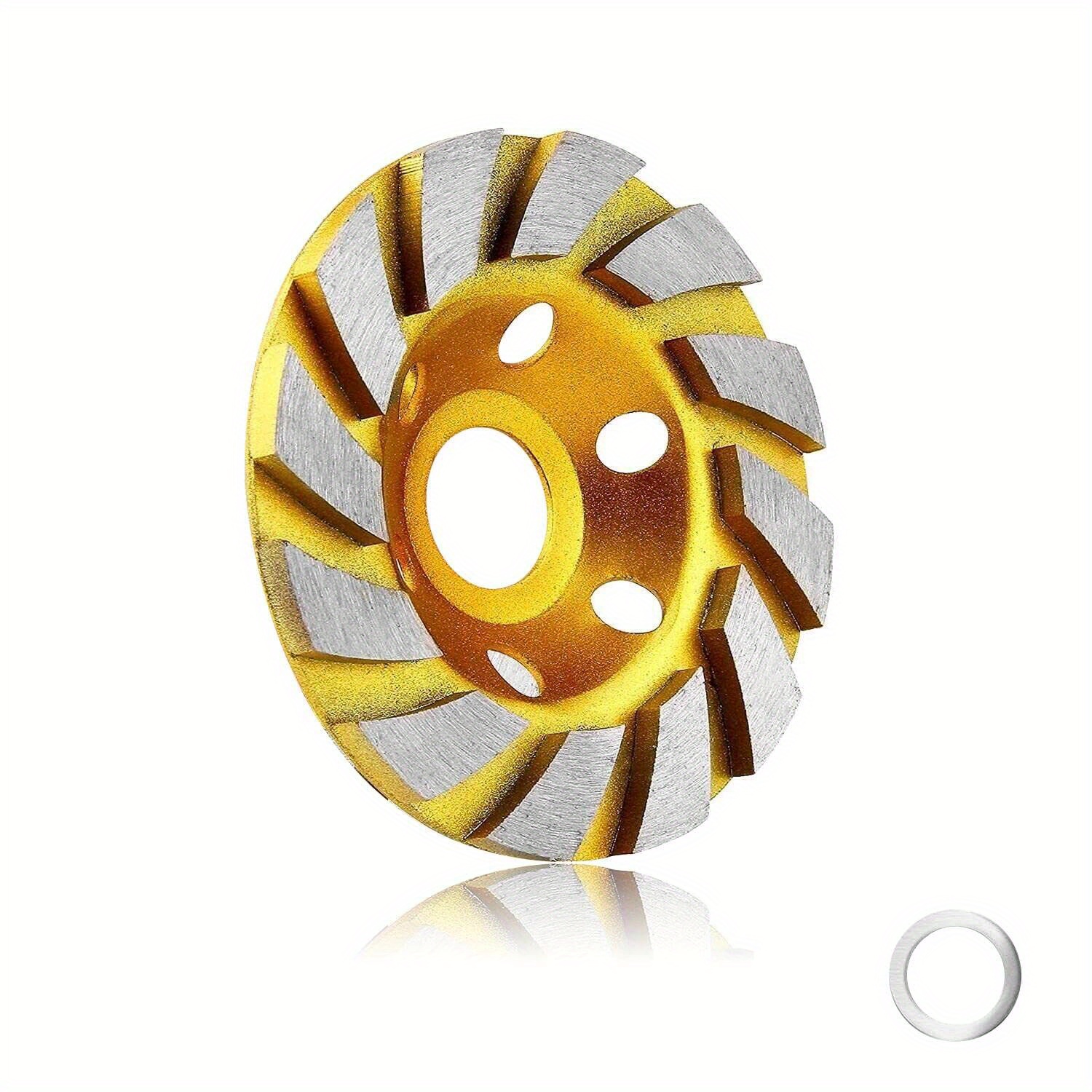 4 Polegada concreto turbo diamante roda de moagem 12 segs rodas de moedor de ângulo resistente para moedor de ângulo