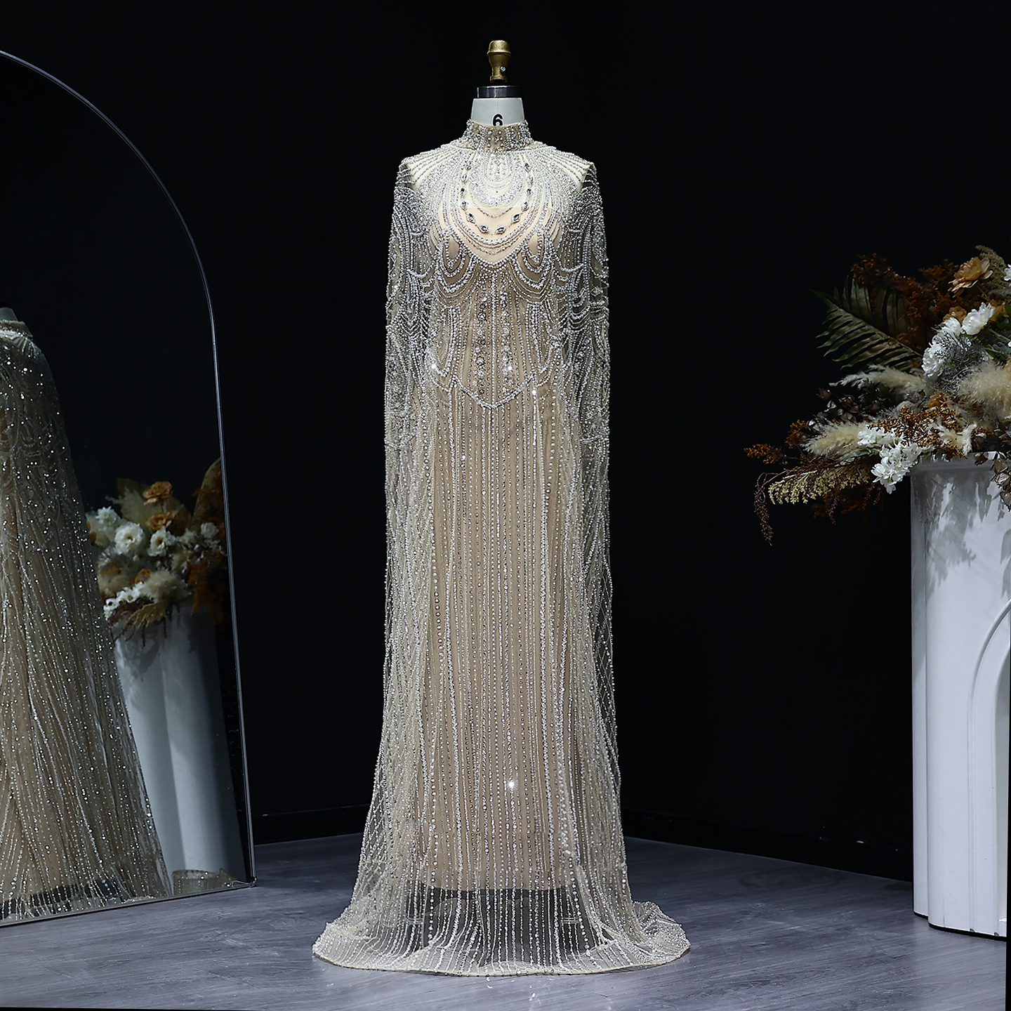 Sharon Said Arabische Luxe Dubai Caftan Naakt Avondjurk voor Vrouwen Bruiloft Elegante Kaftan Formele Partij Jassen SS780 Aangepaste