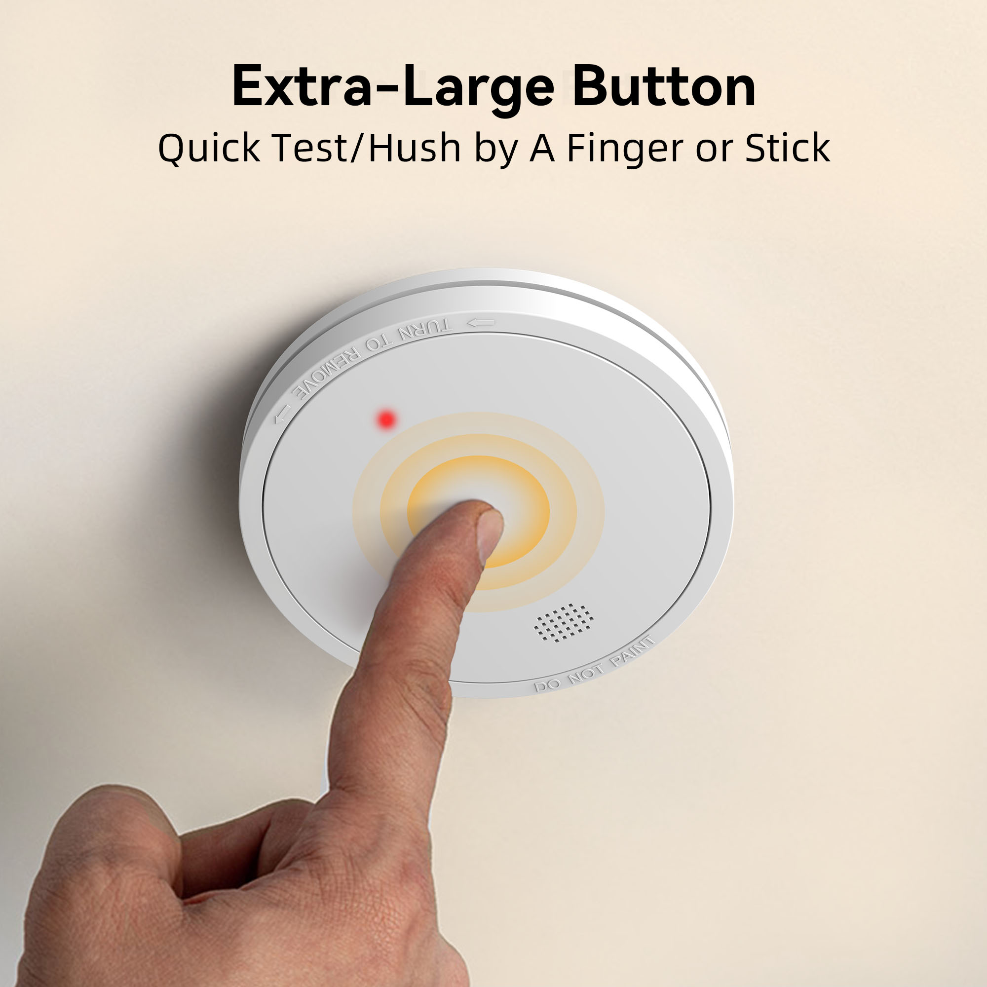 CHZHVAN Independent Smoke detector built-in 10 Year battery Fire Smoke alarm for House Security Protection Fire Detector