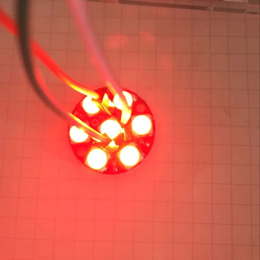10pcs rgb led ring 7 bit led ws2812 5050 lampen licht mit integrierten treibern für arduino reverse polarität schutz ic control