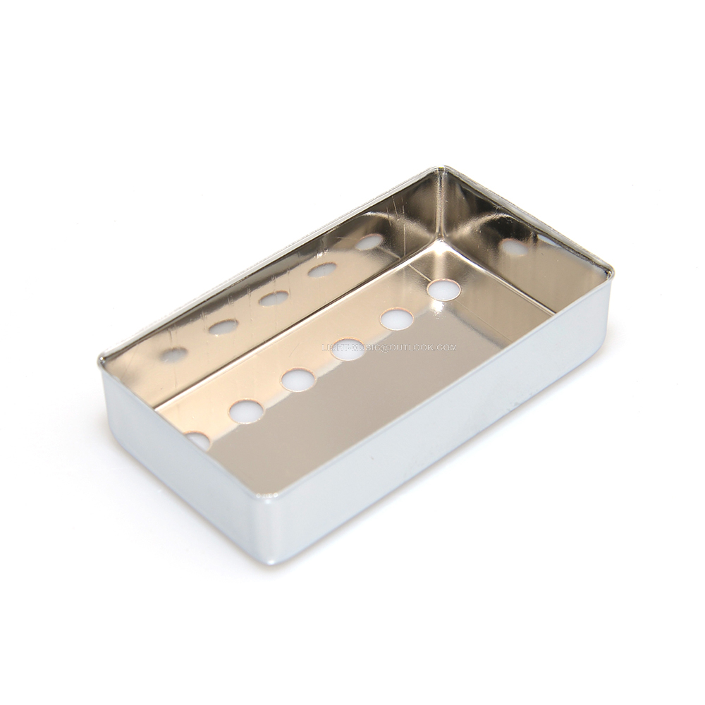 2 uds Humbucker LP cubierta de pastilla de guitarra cubiertas cromadas 50mm espaciado de polos para guitarra eléctrica LP 50mm 52mm