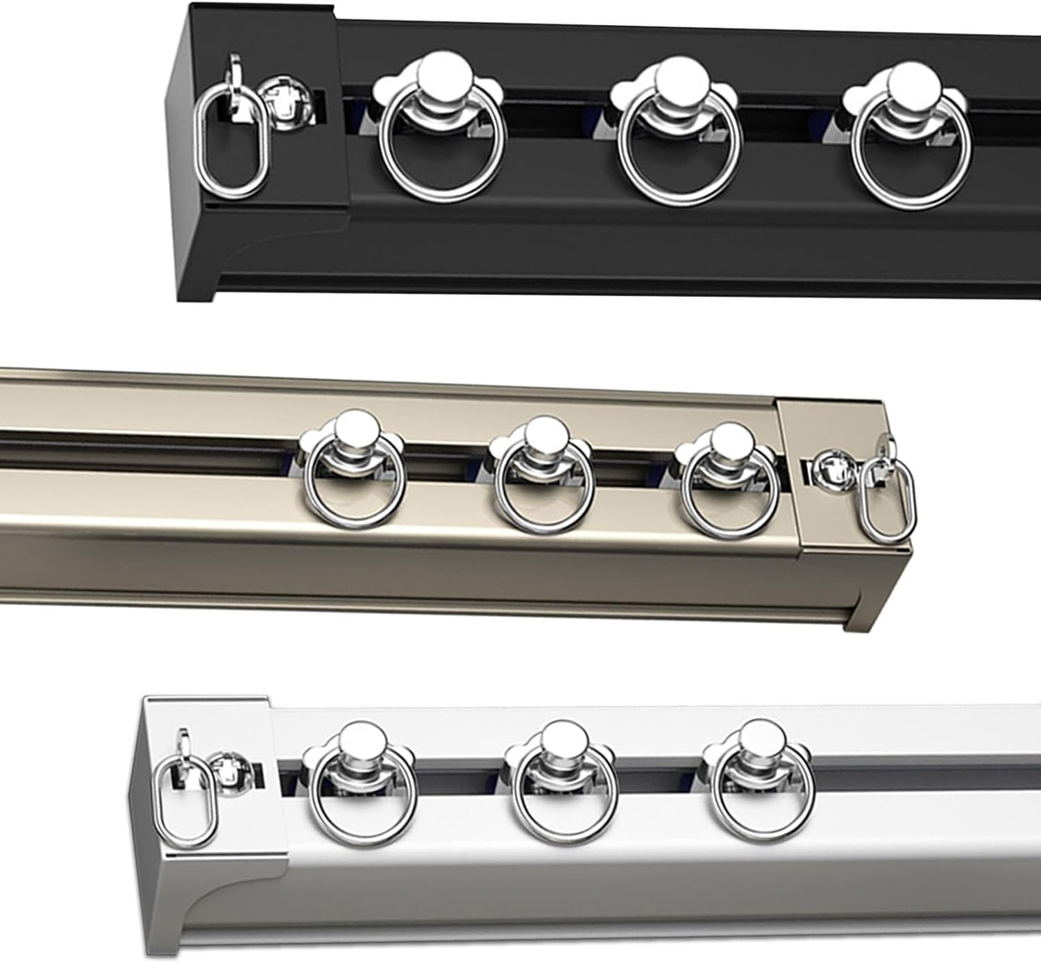 Cortina resistente para montaje en techo y pared para separadores de habitación, cortinas Ra para sala de estar y dormitorio, 2