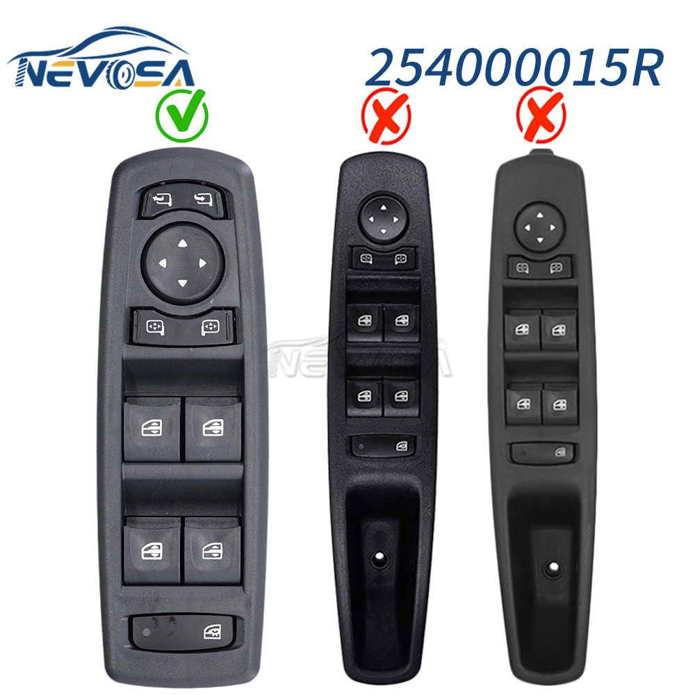 254000015 R 電動パワーウィンドウスイッチルノーフルエンスメガーヌ 3 ラグナ 3 2008-2016 カーアクセサリー 25400-0015R 左ドライバー