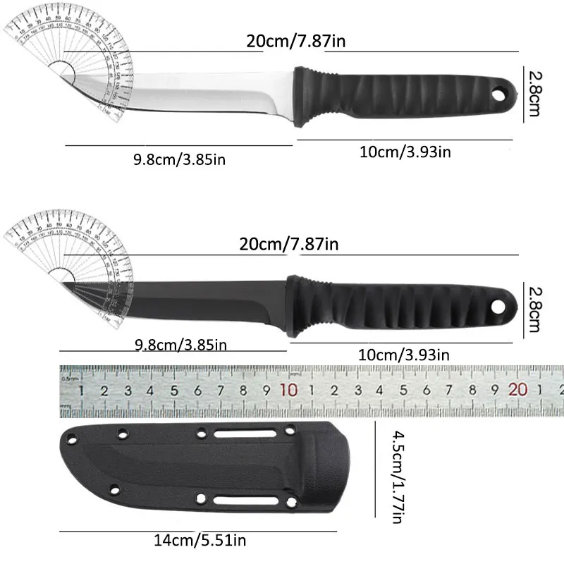 Stainless steel fruit knife pocket knife Kitchen fruit slicing vegetable meat and bone knife Kitchen supplies