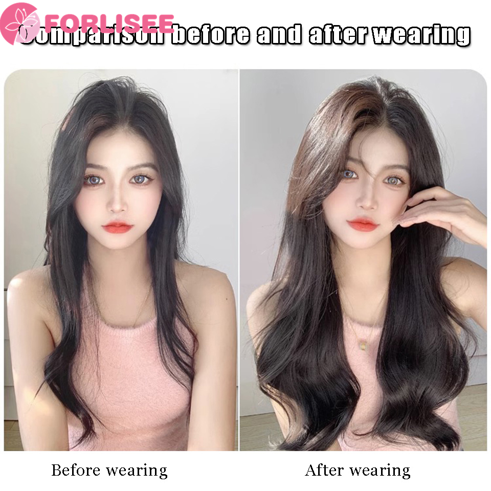 FOR Synthetic Women's Micro Roll One Piece Invisible Fluffy Hair Increase Short Hair Long Hair Extensions Simulated Wig Patches