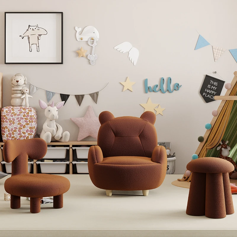 Kids Sofa Furniture Children Baby Lounger Hello Chair Pouf Poufs Sofas Child Sofa Infantil Childrens Children's Kawaii