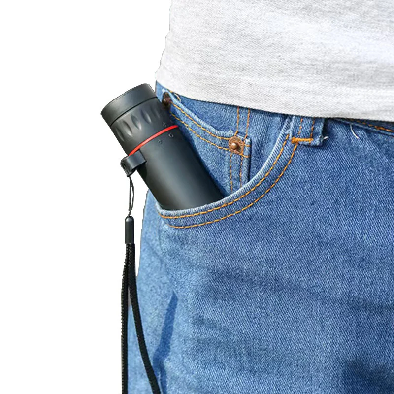 Telescópio monocular hd 2000x24, mini telescópio portátil para celular com suporte para acampamento ao ar livre, caça, observação de pássaros