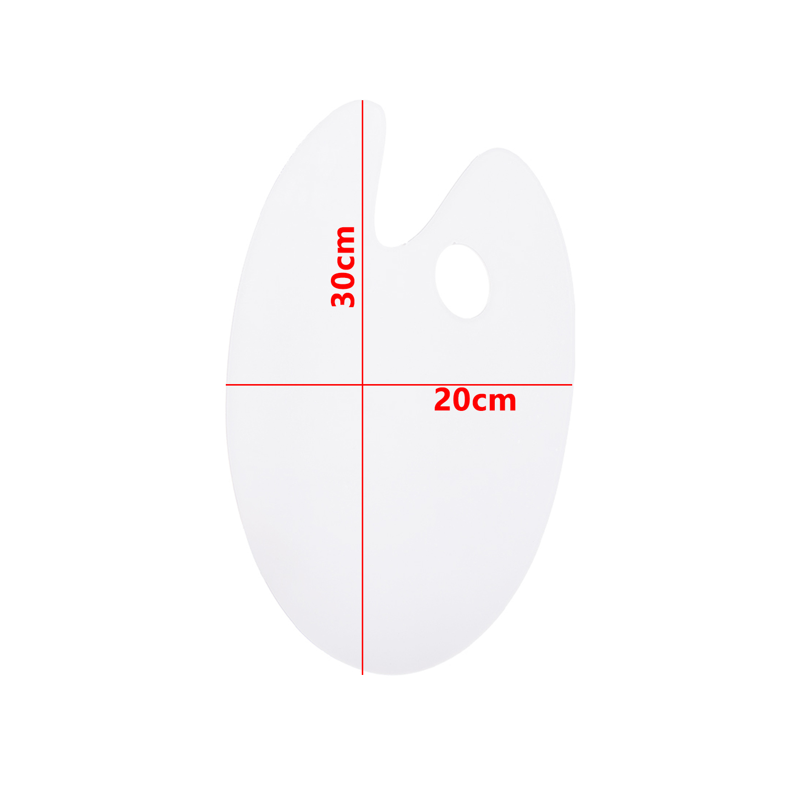 1個透明パレットアクリルパレットファインアート油絵パレットガッシュアクリル絵画パレット2サイズ高品質