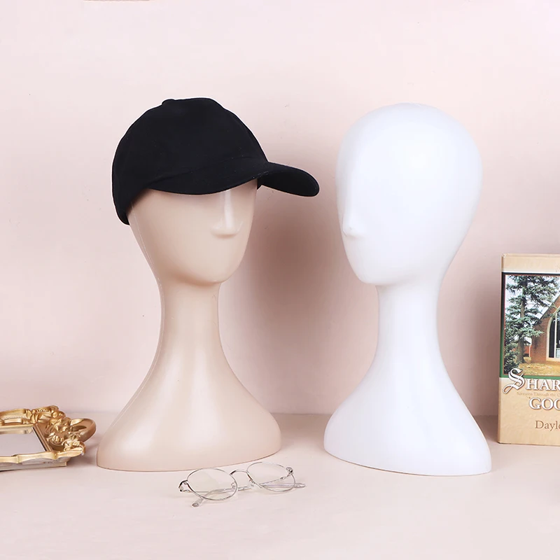 Maniquí abstracto de plástico profesional para mujer, modelo de cabeza de maniquí, peluca, sombrero, soporte de exhibición para el cabello