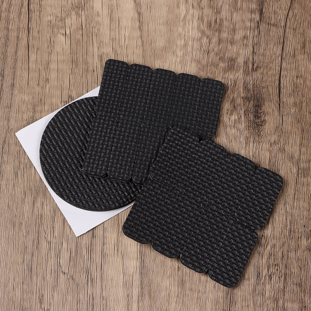 1/2/4/6/8/9/10Pcs Rubber Pads For Chair Legs Anti Slip Mat Bumper Damper Mute Square Self Adhesive Table Feet Floor Protector