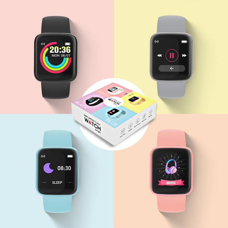 Relógio inteligente crianças rastreador de fitness monitor de freqüência cardíaca sangue mulher digital pulseira menino menina crianças relógios de pulso