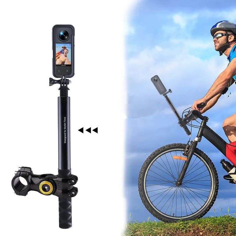 Soporte para bicicleta y motocicleta Insta360 X3 X4, palo Selfie Invisible para GoPro13 12 11 DJI Action 3 4 5, accesorios para cámaras