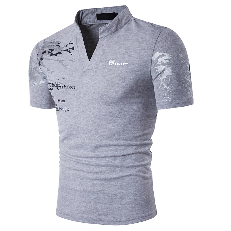 Polo da uomo Camicia da golf Stampe grafiche Scollo a V Outdoor Street Maniche corte Stampa Abbigliamento Sport Moda Streetwear Designer