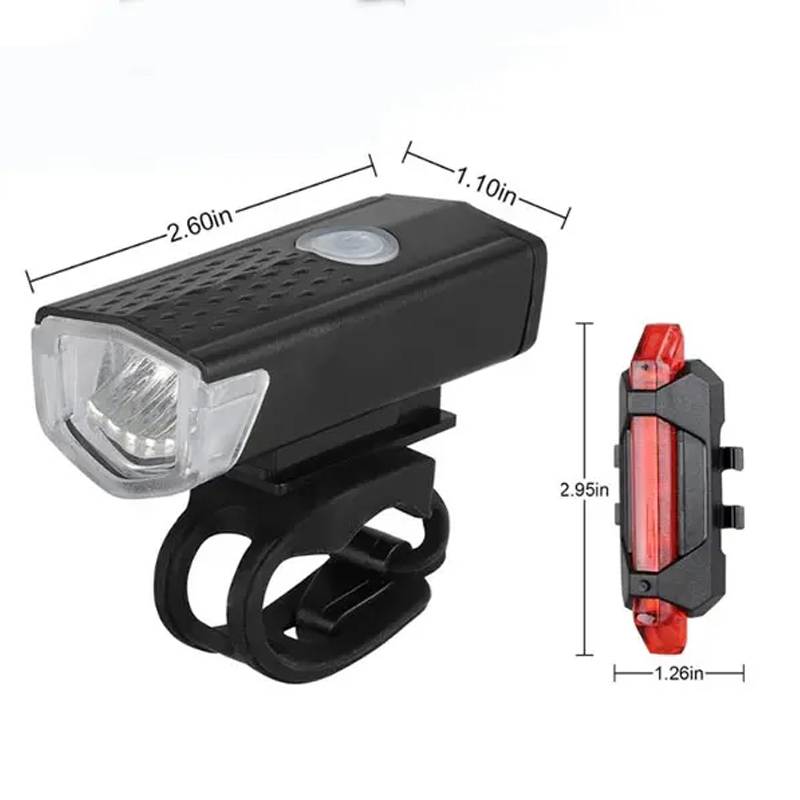 Zestaw świateł rowerowych Przednie i tylne światła LED Ładowane przez USB Latarka rowerowa Latarka rowerowa Lampka ostrzegawcza Rower MTB Latarnia