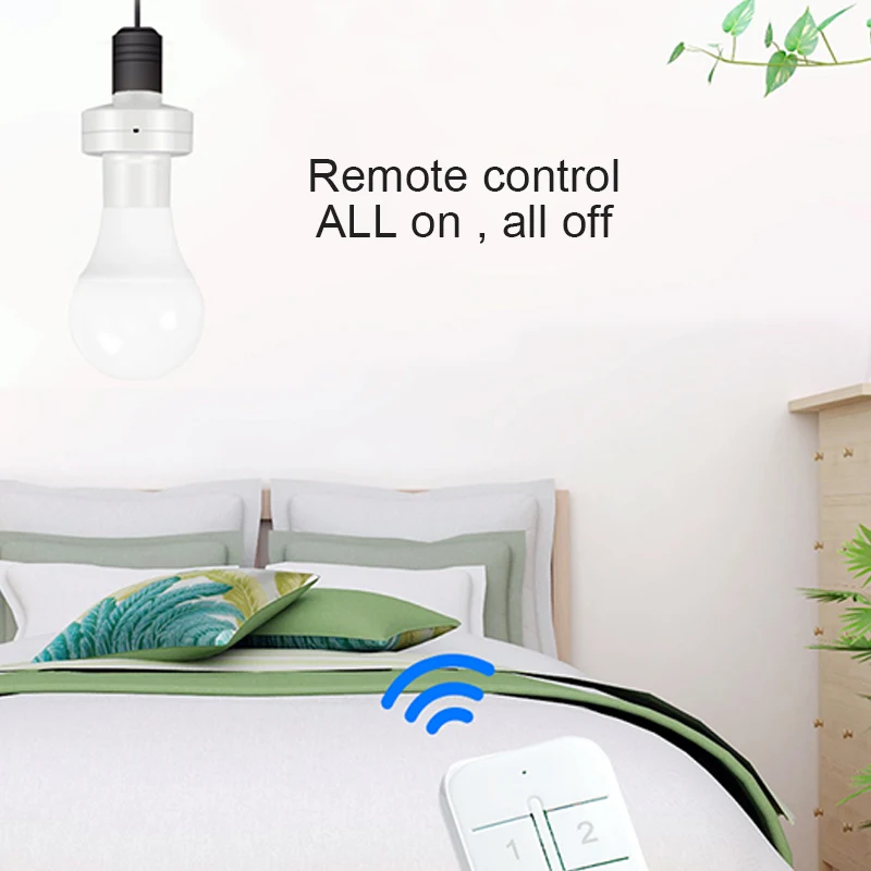 Smart Wifi E27 Presa di luce Ewelink App Ugello di controllo per lampada Adattatore lampadina a LED Funziona con Alexa Google Home AC90-250V