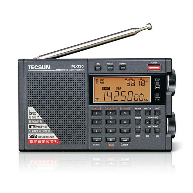 Tecsun PL-330 FM/MW/SW/LW SSB DSP Vollbandradio Multifunktionale tragbare Funkempfänger Hochempfindliches Radio PL330