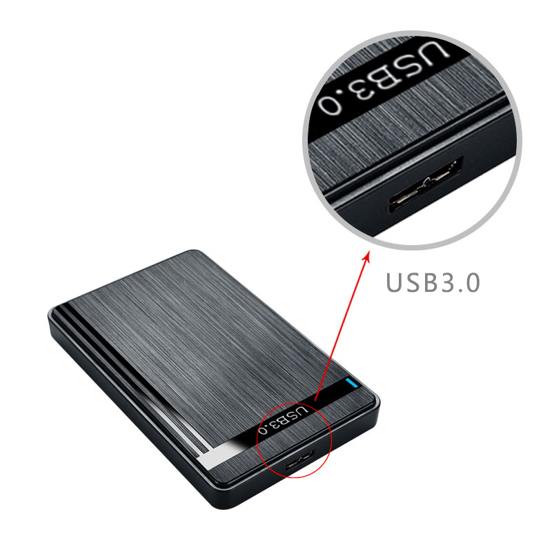 Caja HDD de 2,5 "SATA a USB 3,0, carcasa de disco duro móvil externo para ordenador portátil, carcasa de velocidad de 5Gbps, caja de almacenamiento SATA SSD HDD
