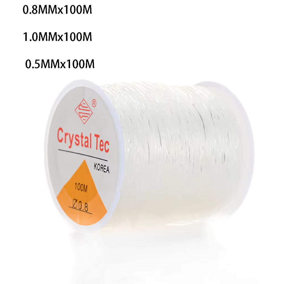 IYOE-cable elástico de 0,5-1,5mm, hilo elástico transparente para fabricación de joyería, pulsera Diy, collar, accesorios con cuentas