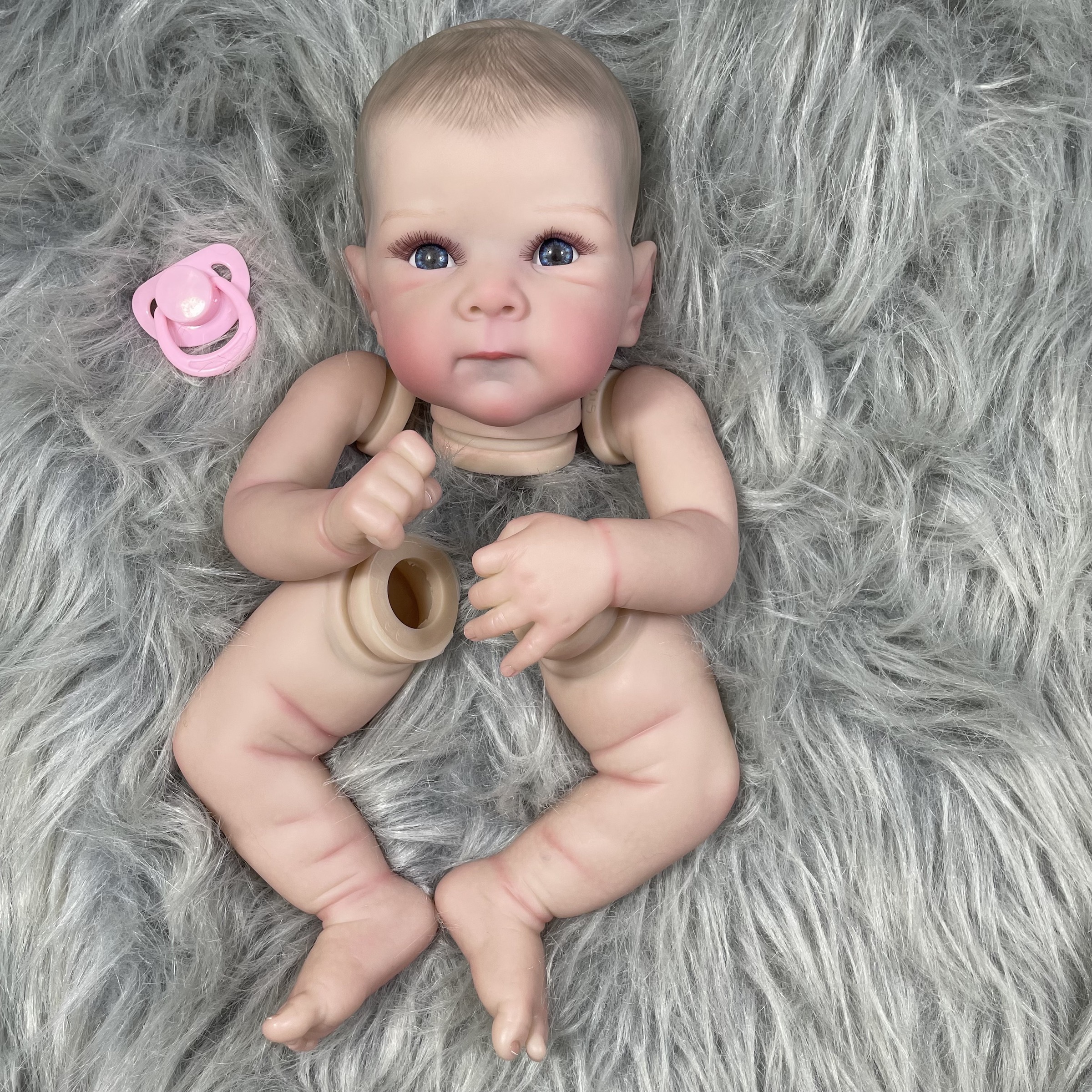 18 Zoll bereits bemalte Bebe Bettie Puppenbausätze Vinyl Reborn Puppe unmontiert DIY Reborn Puppenbausatz Geschenk für Kinder