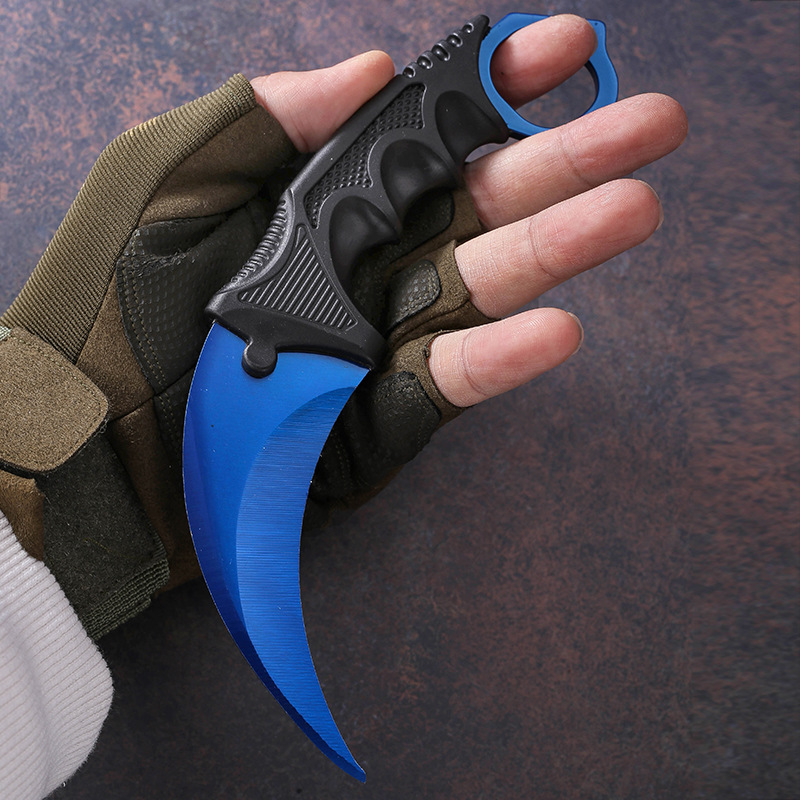 19cm GO Game Periphera Claw Knife karamabit Outdoor Training Knifes Unsharpened weapons model Collectible Ornaments Gift for Boy