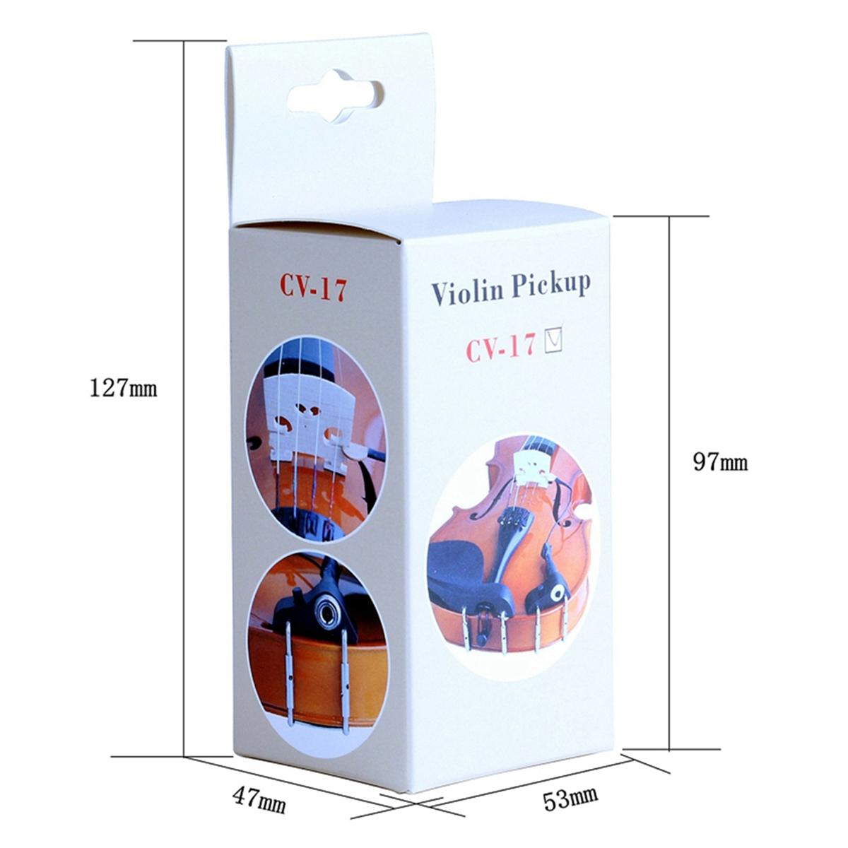 Captador para violino órgão eletrônico som acústico autêntico instantâneo - fácil de montar colocação de ajuste CV-17 XQ