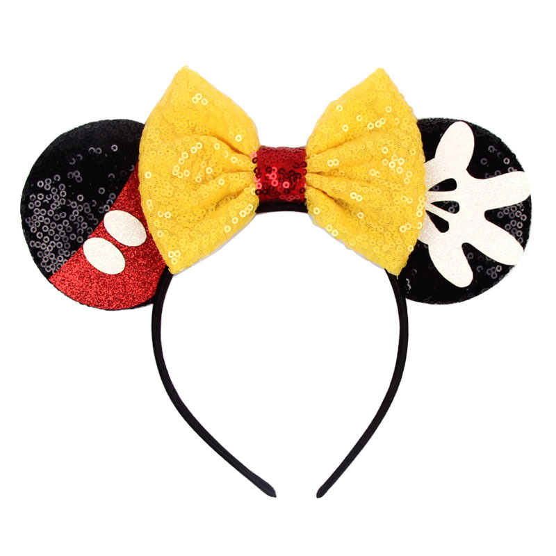 Accesorios para el cabello de Mickey de Disney, accesorios para el cabello de vestir para mujer, aros para el cabello de Mickey para fiestas y vacaciones