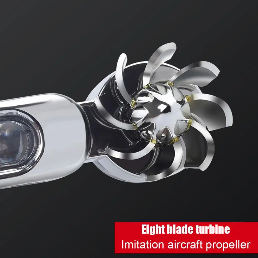 Wind Powered Car LED DayTime Running Lights Creative Auto Auxiliary Rotation Fan Lamp Automobile Day Time Headlights