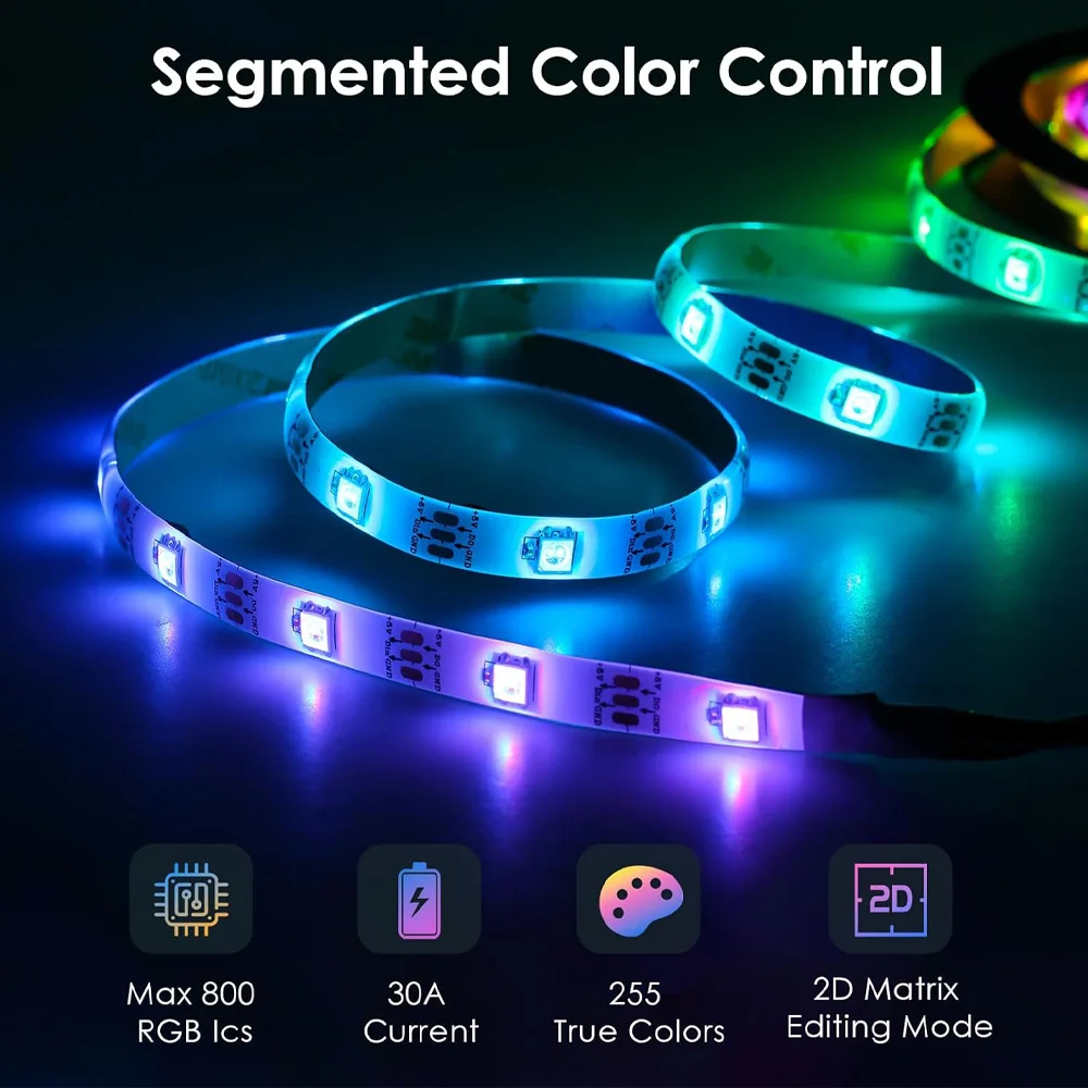 Controlador WLED ESP32 con micrófono controlador LED direccionable para tira de luz RGBW WS2812B SK6812 WS2811 TM1814 WS2813 WS2815