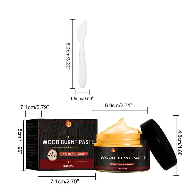 Wood Burning Paste Crafting Gel For Pyrography Creation Heat Sensitive Wood Burning Gel Professional Burn Torch Gel For Drawing