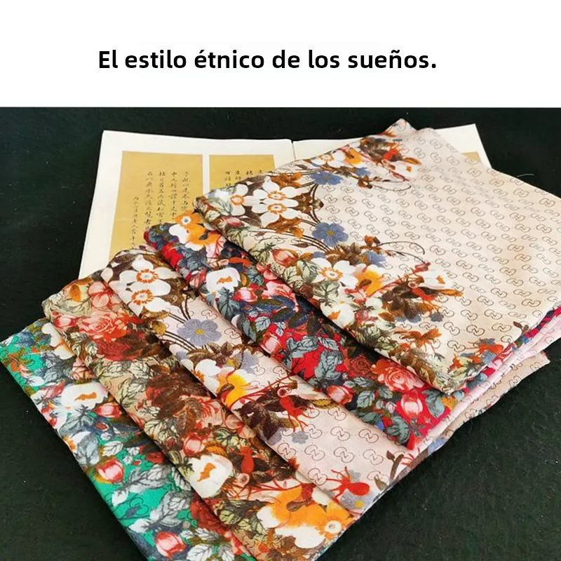 C de an tamaño para mujer, bufanda de estilo étnico, viaje en el desierto, protección solar, Material de aodón a prueb...