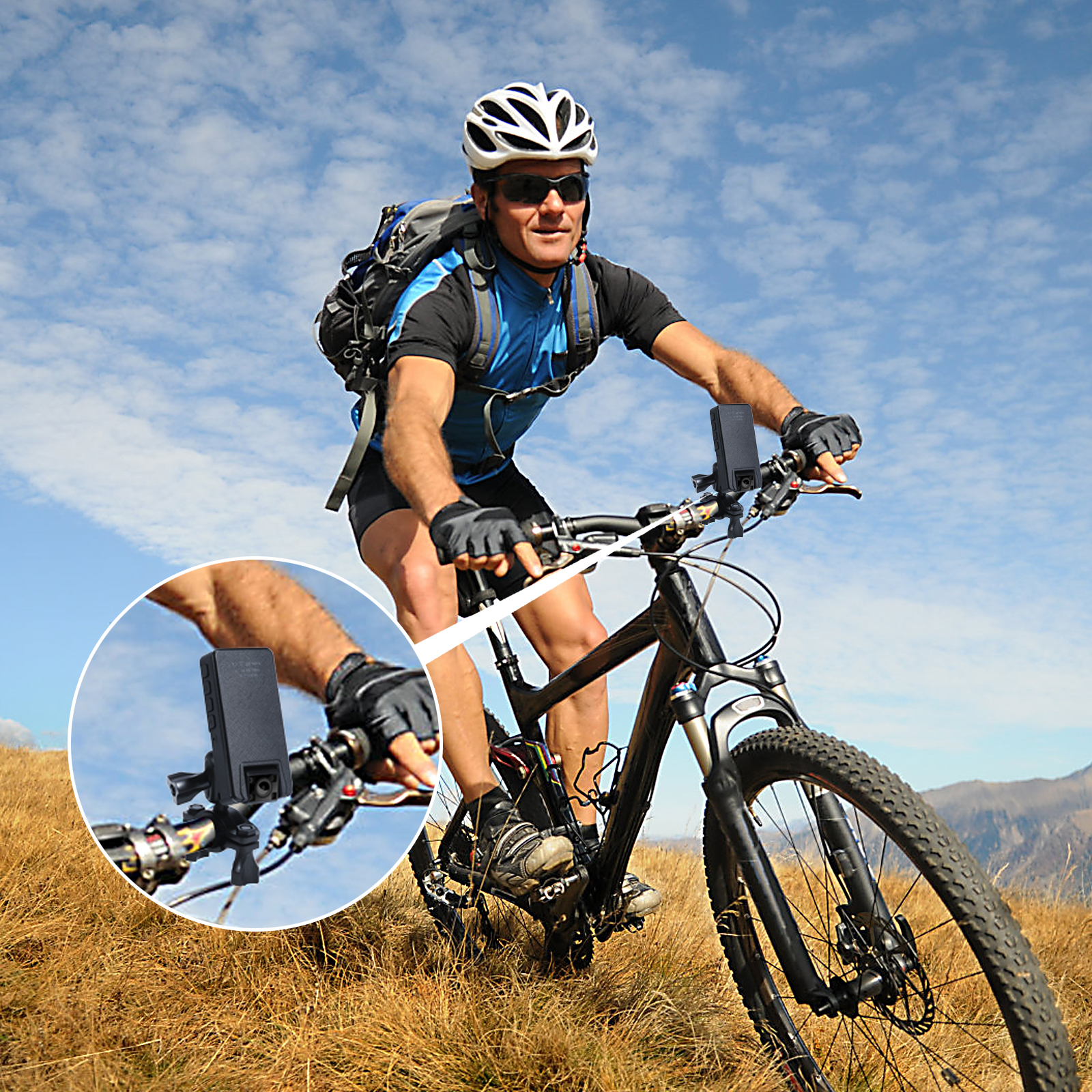 Vandlion A39 フル 1080P HD ミニカメラ 3000mAh ビデオカメラ ボディマウントカム S 180 °   回転バイクカメラ スポーツ DV カー DVR ウェブカメラ