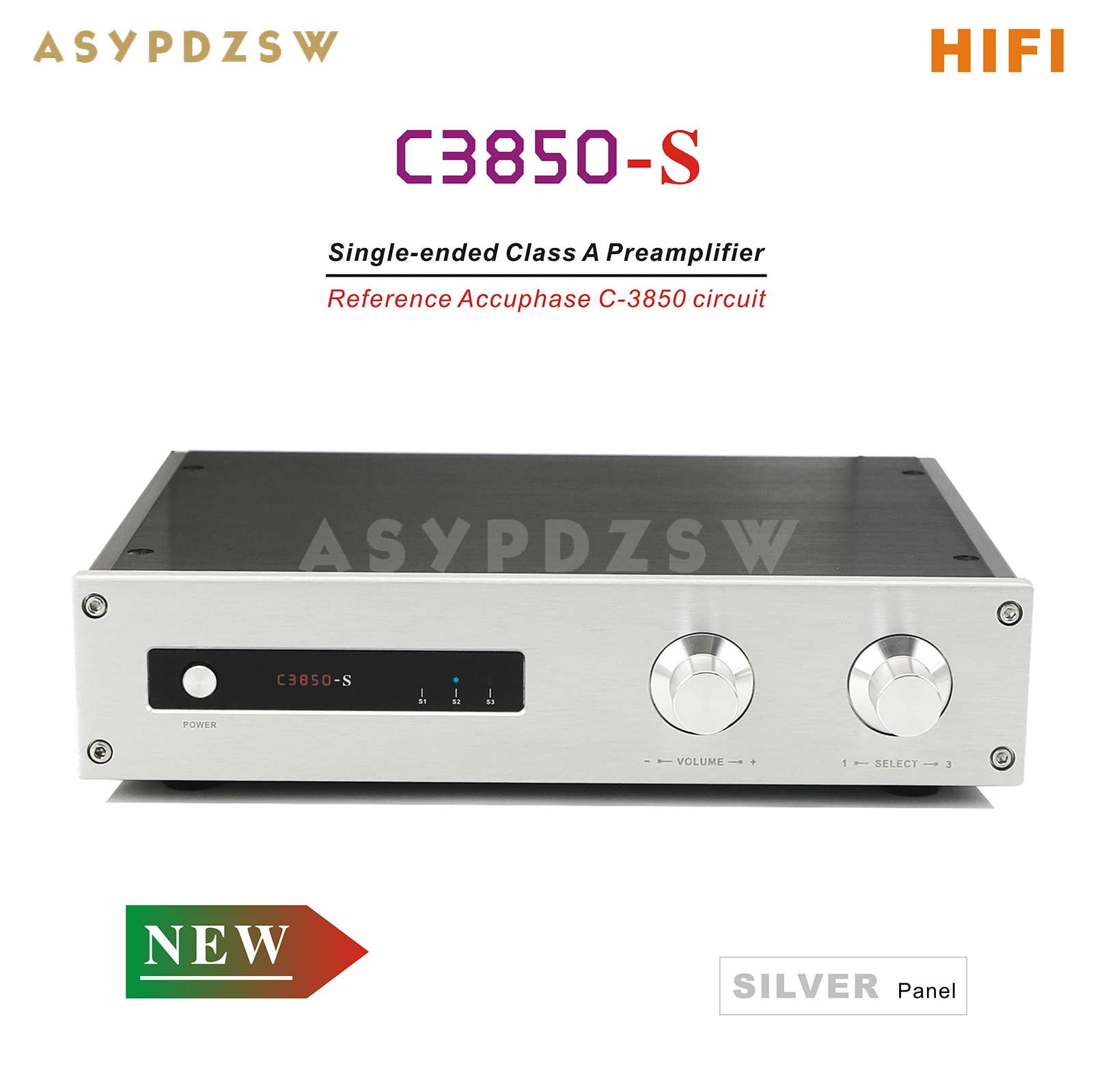 Preamplificador HIFI C3850-S de un solo extremo Clase A con entrada RCA de 3 vías Referencia Accuphase C-3850