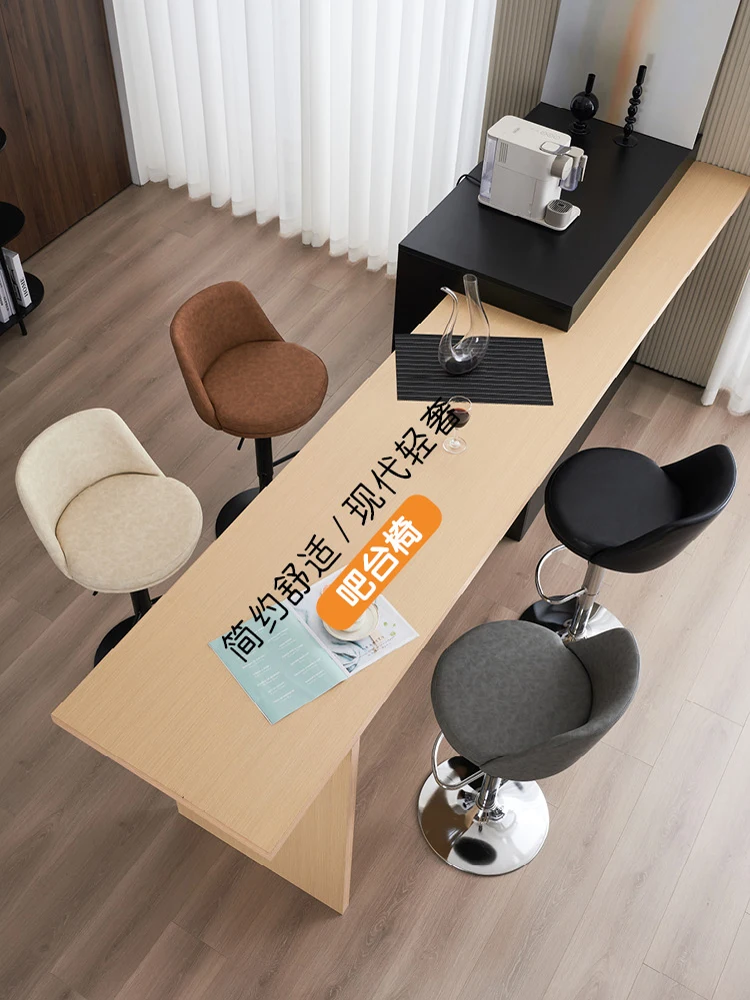 Barstoel Opheffen Roterende Rugleuning Moderne Eenvoudige Luxe En Modieuze Home Bar Stoel Ijzeren Kunst Hoogbenige Stoel