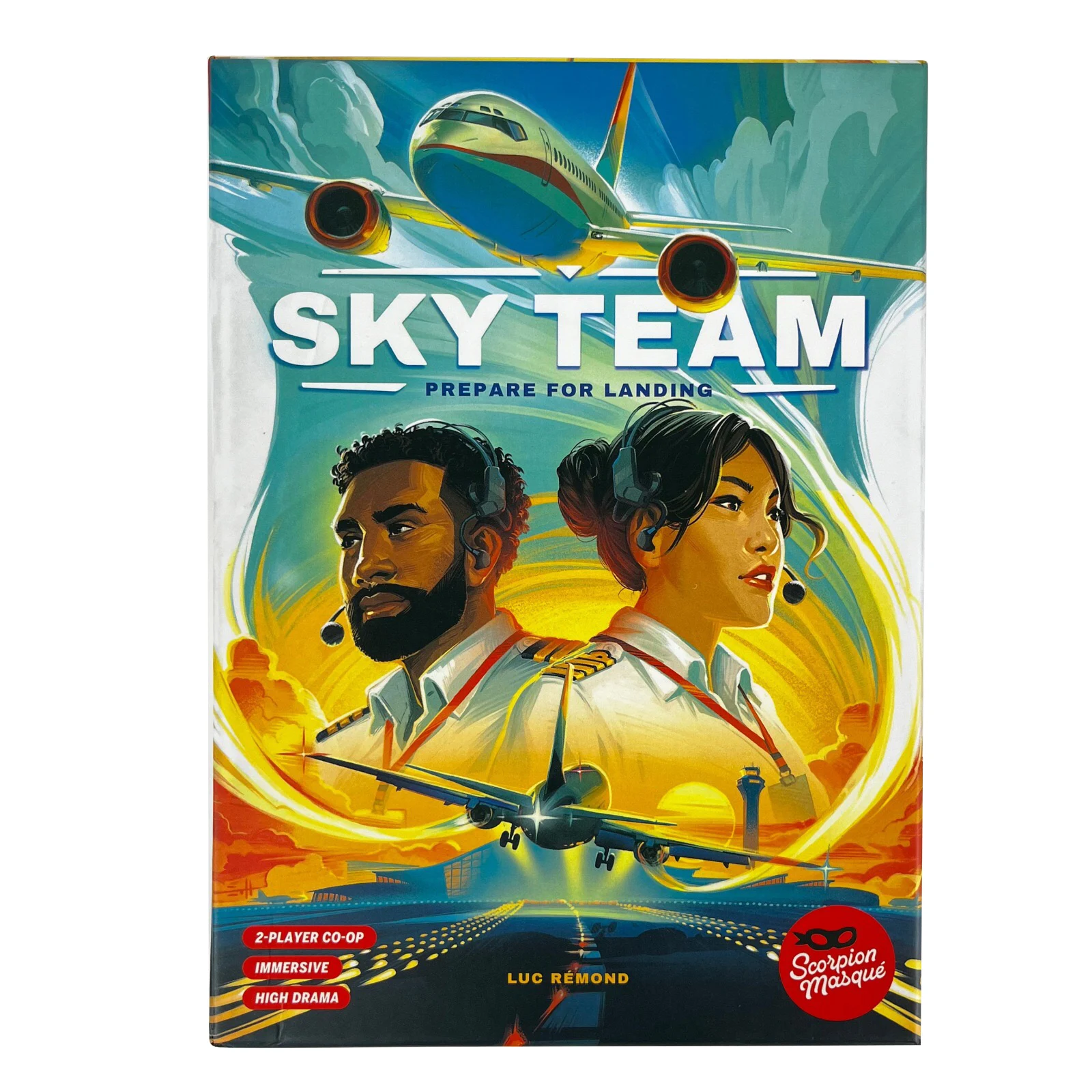 スカイチーム協力ダイスゲーム - 友達を2人で密接に結びつける戦略的なボードゲーム |   2人用 |   20分