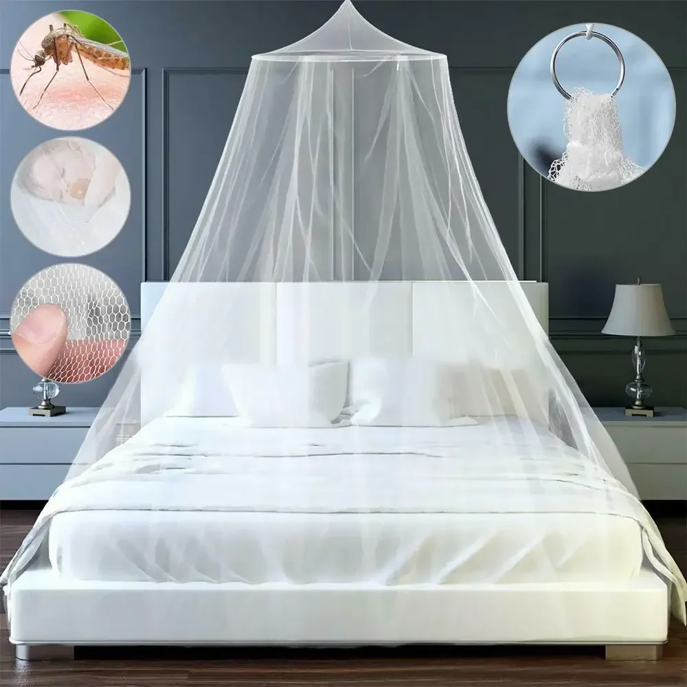 Mosquitera de princesa, dosel, cúpula de cifrado, malla repelente de insectos voladores, protección, decoración de cama de entrada individual, decoración del hogar