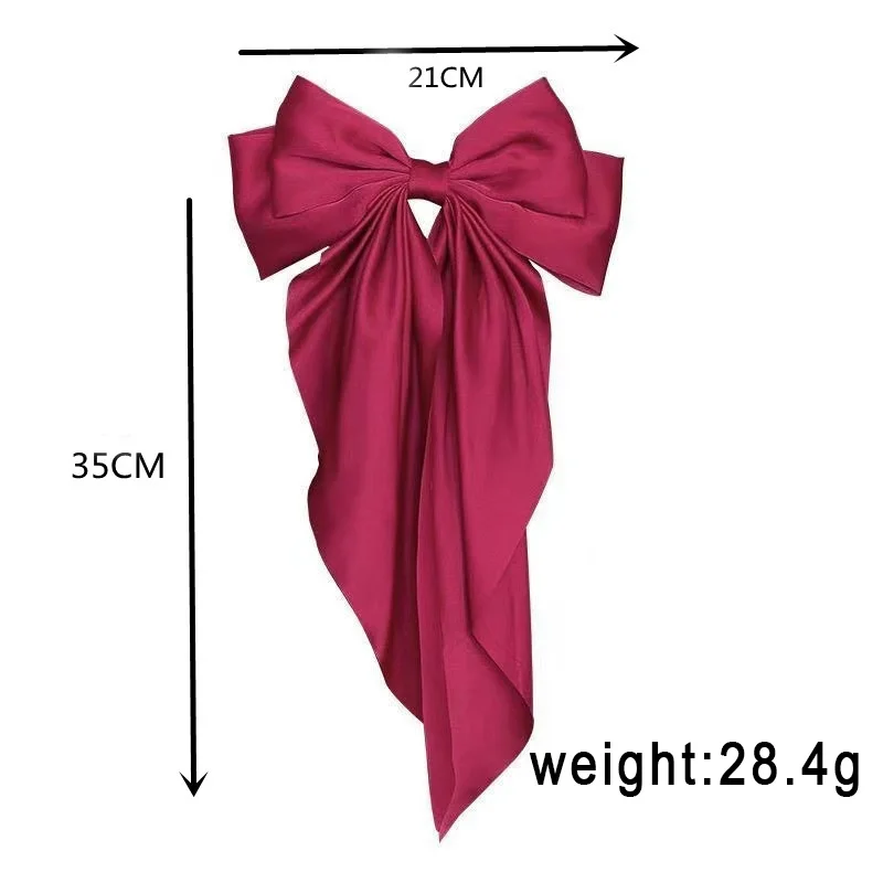 Áo Voan Nơ Tóc Cột Tóc Kẹp Tóc Nữ Lớn Nơ Bám Bẩn Kẹp Tóc Barrettes Bé Gái Màu Đuôi Ngựa Kẹp Phụ Kiện Tóc Mũ Đợi Đầu Đa Năng Tặng