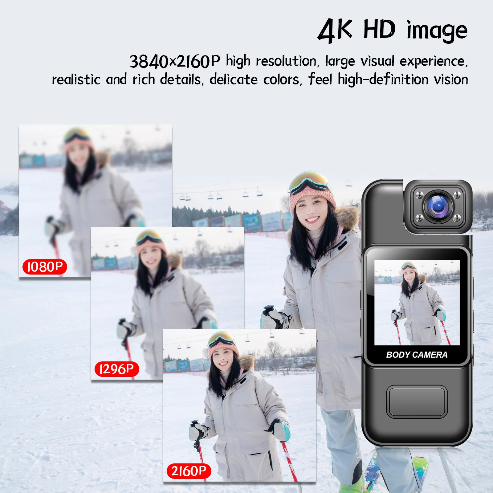 Ultra HD WiFi Mini Camera Handheld Portable Digital Video Recorder Police Body Cam Infrared Night Vision Sports DV Riding Camcor